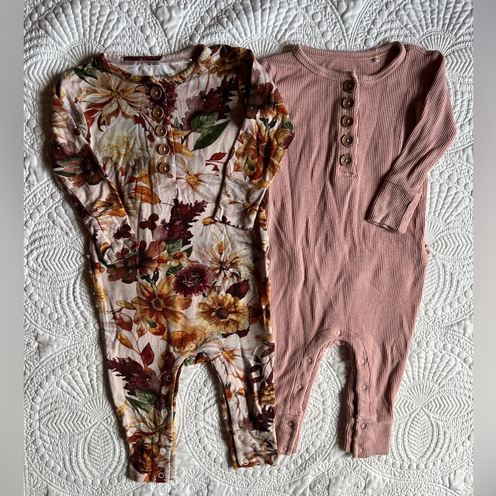 2 EUC Posh Peanut Rompers
